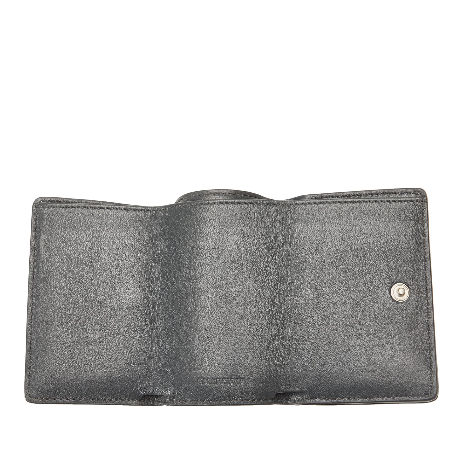 Balenciaga Leather Arena Trifold Wallet