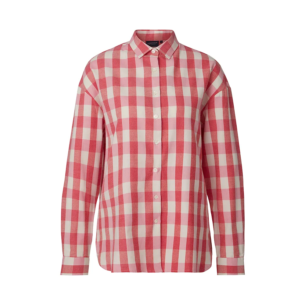 Edith Organic Cotton Flannel Check Shirt