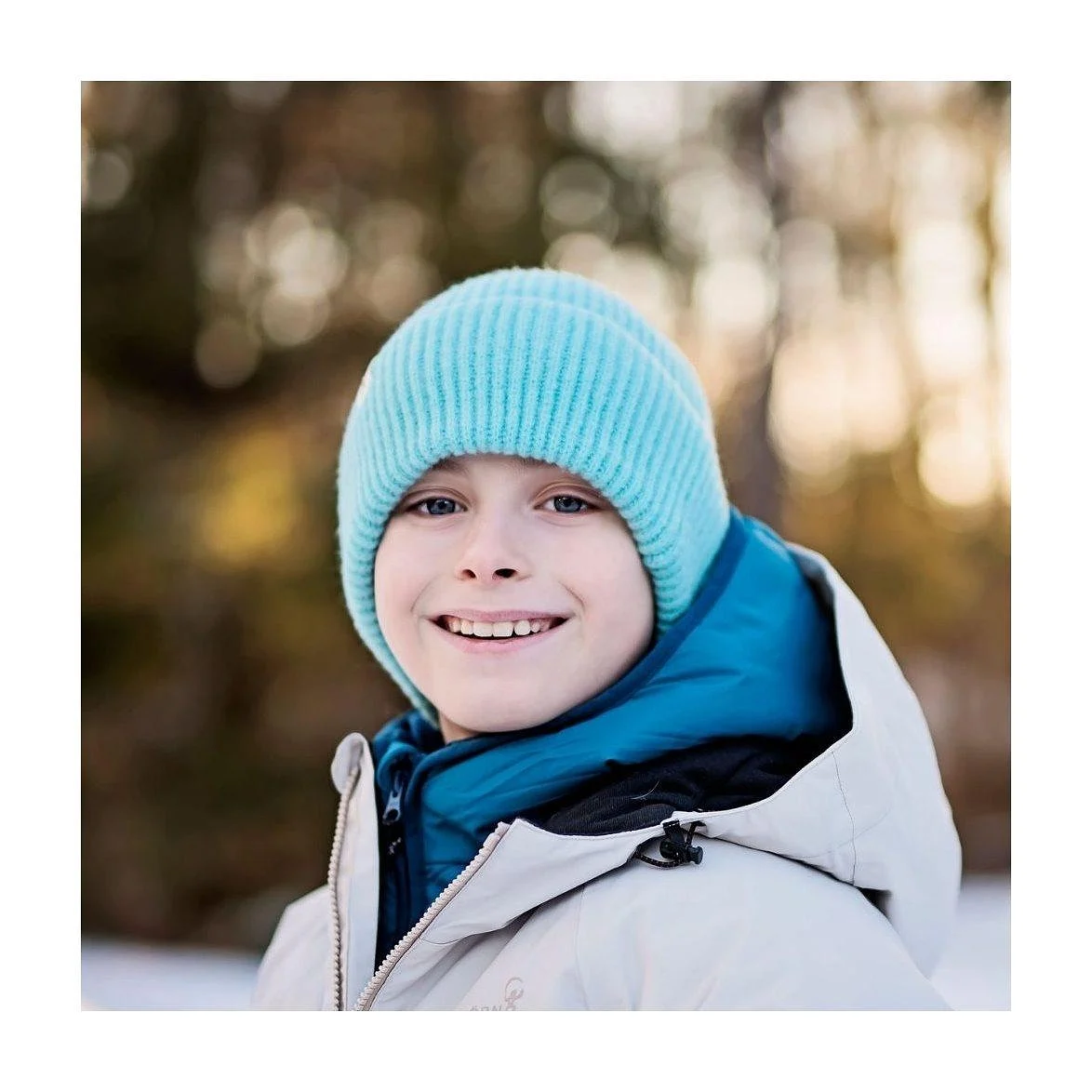 Isbjörn Minty Stickad Beanie