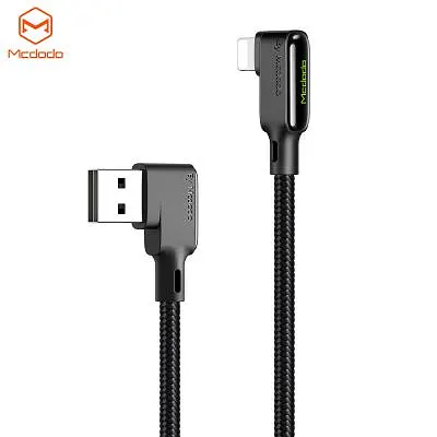 Vinklad Lightning Till Usb A Kabel, 1,8m