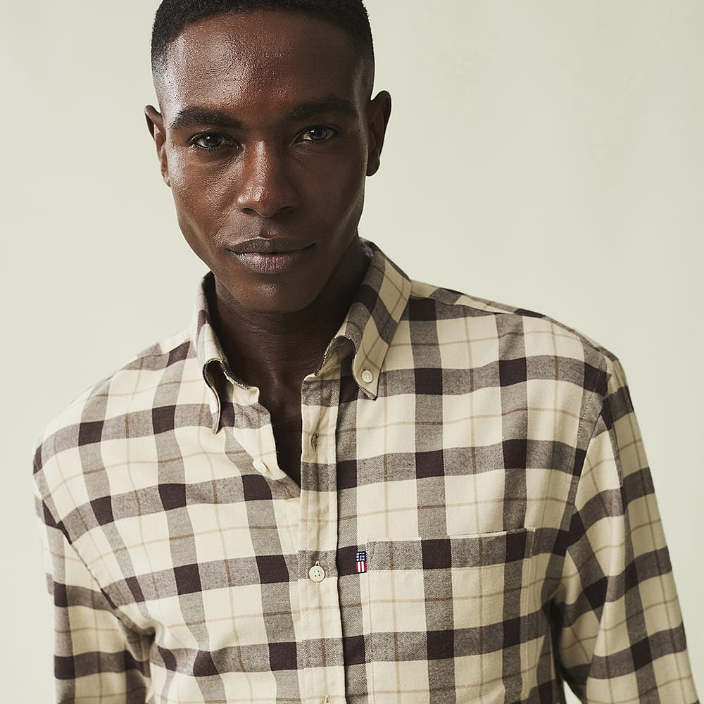 Casual Flannel Check B.d Shirt