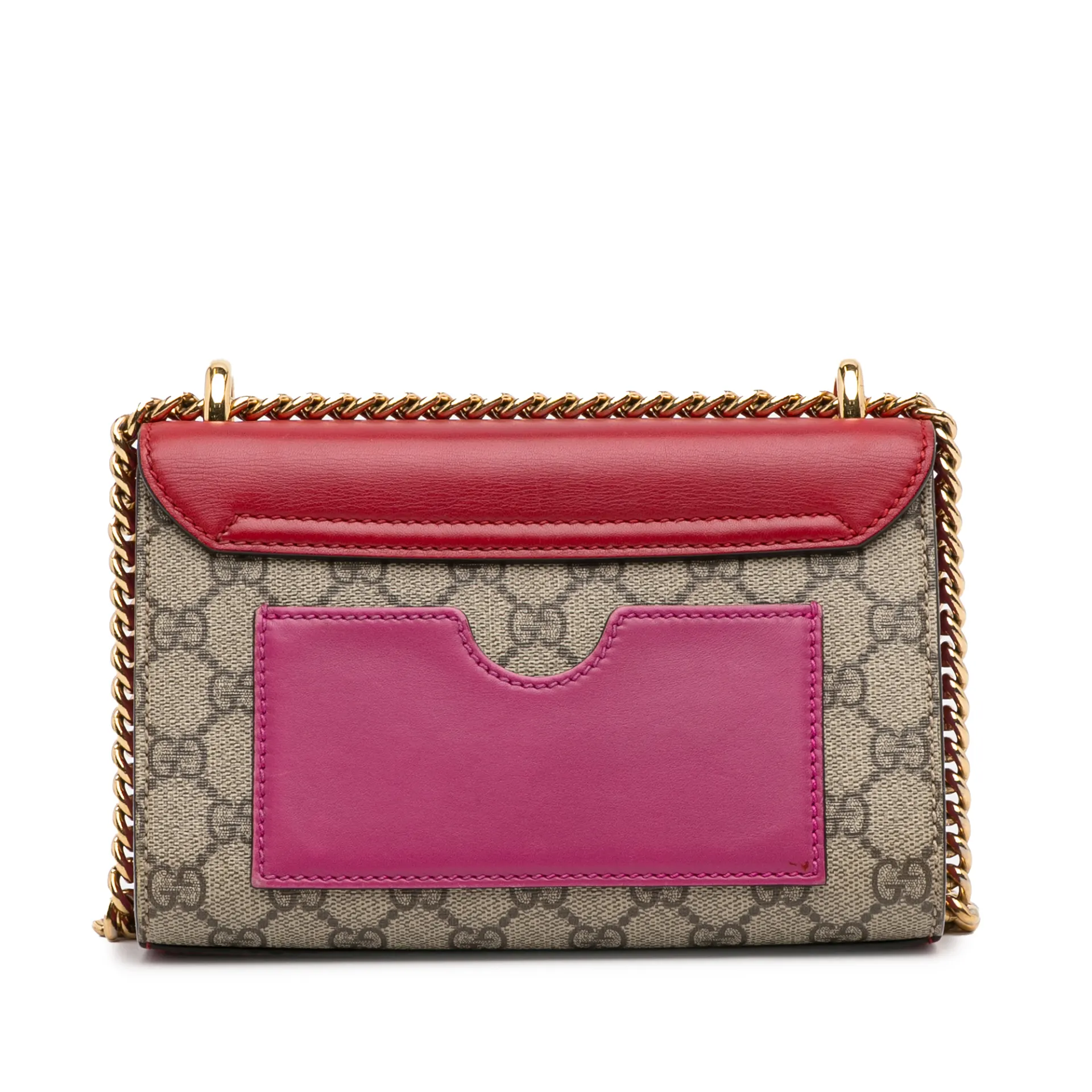 Gucci Small Gg Supreme Padlock Crossbody Bag