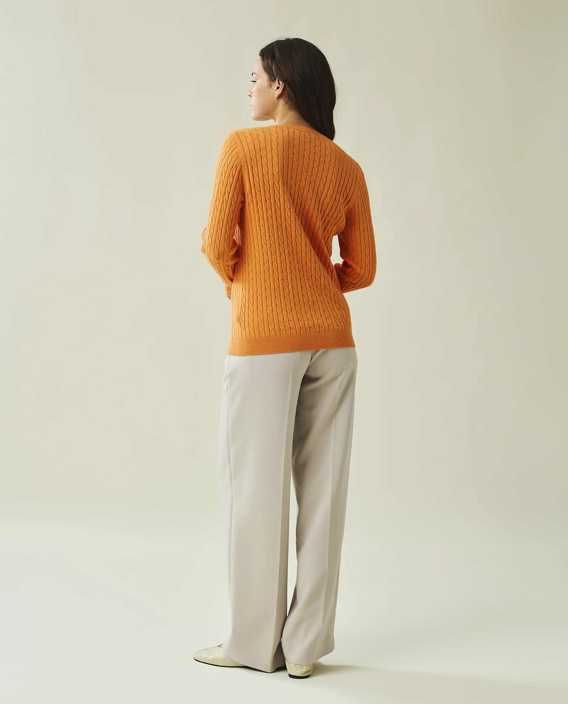 Marline Organic Cotton Cable Knitted Sweater