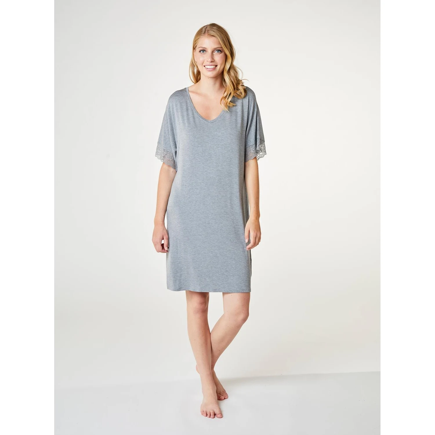 Ccdk Lucille Dress Grey Melange