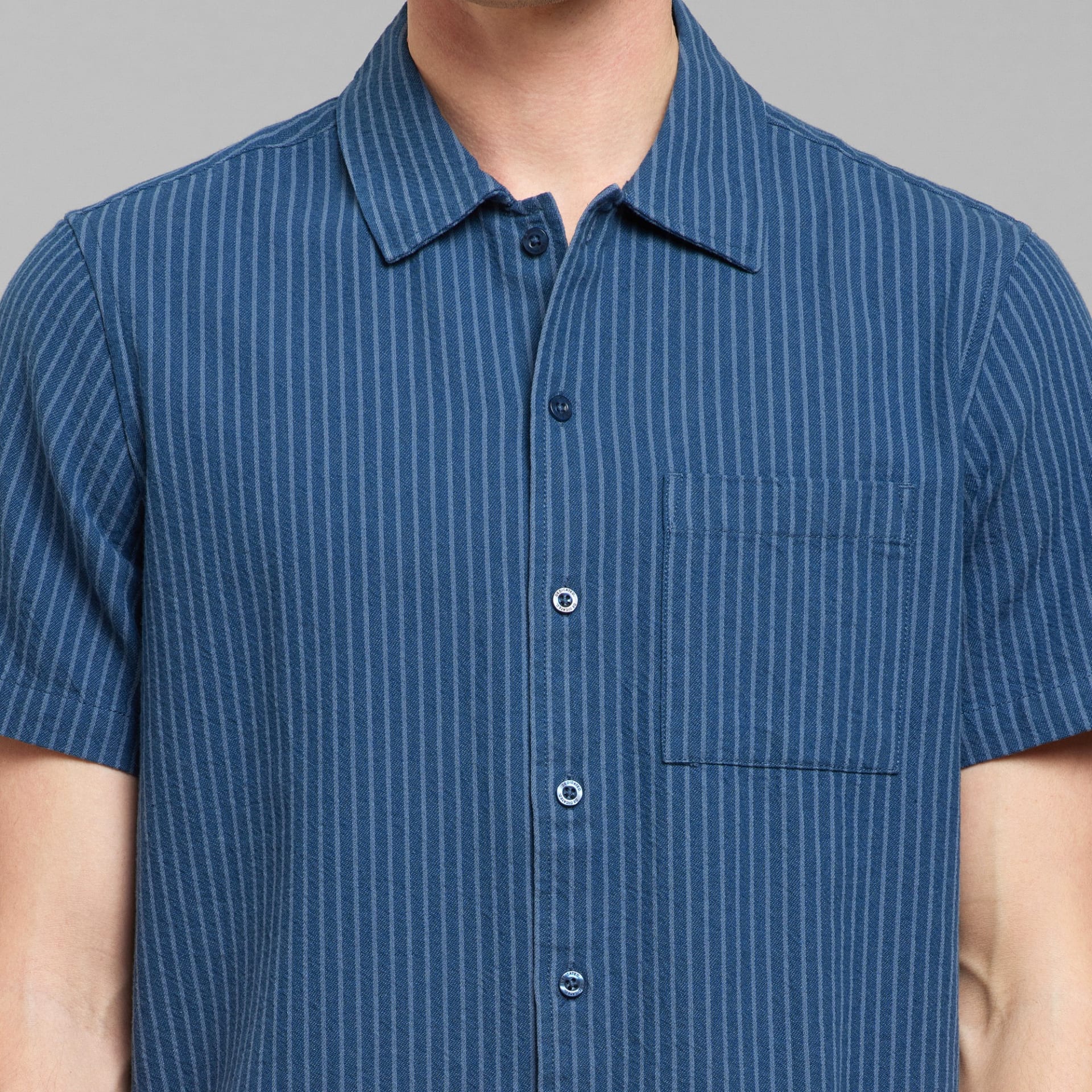 Shirt Brantevik Work Stripe Dark Blue