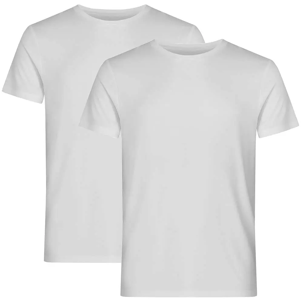 Bambu, T-shirt, 2-pack, Vit