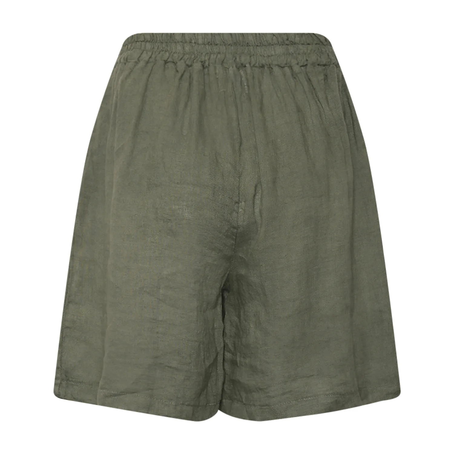 Tracy, Shorts, Linen - Army