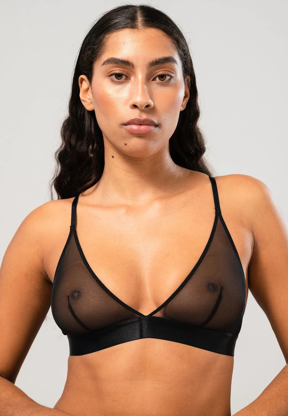 Mesh Triangle Bralette