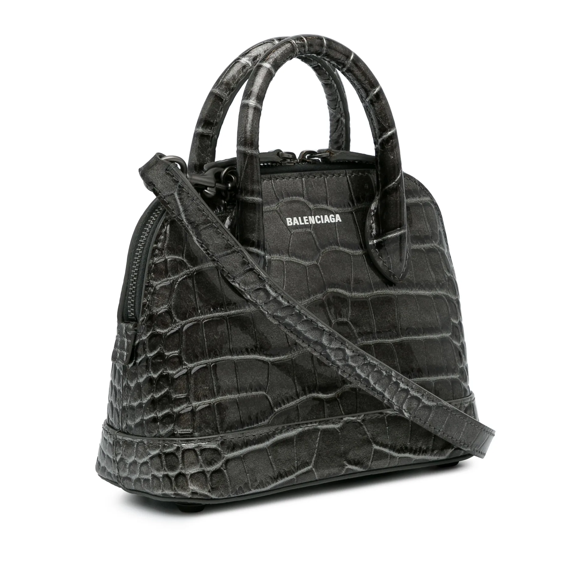 Balenciaga Xs Embossed Ville Satchel