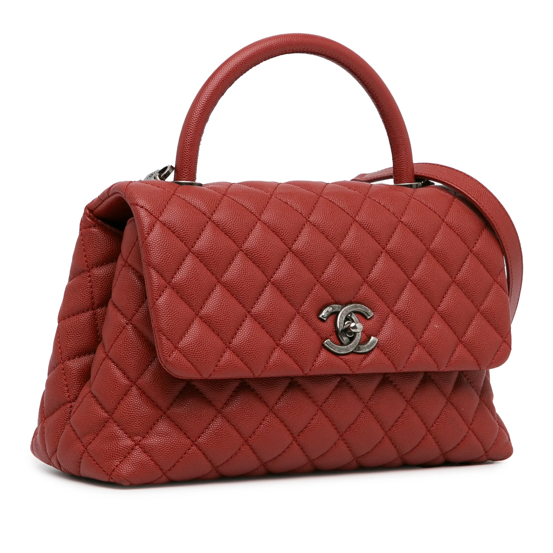 Chanel Small Caviar Coco Top Handle Bag