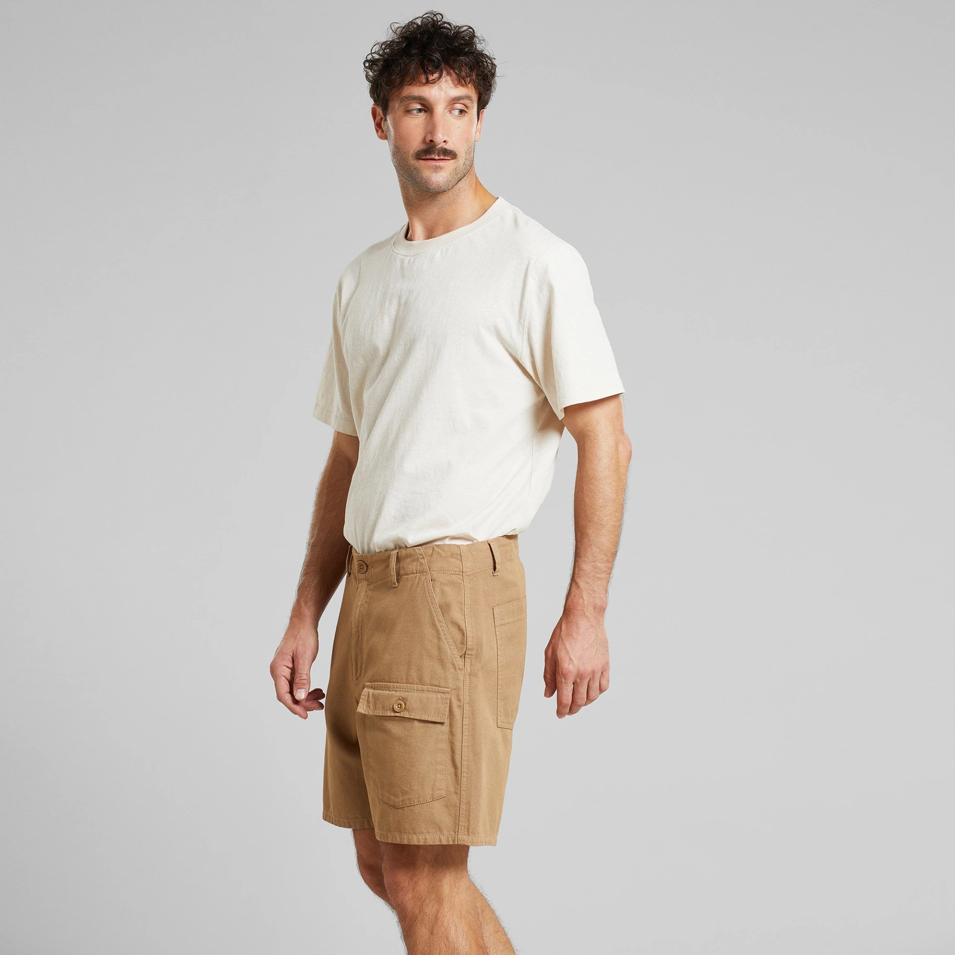 Cargo Shorts Muddus Canvas Kelp Beige