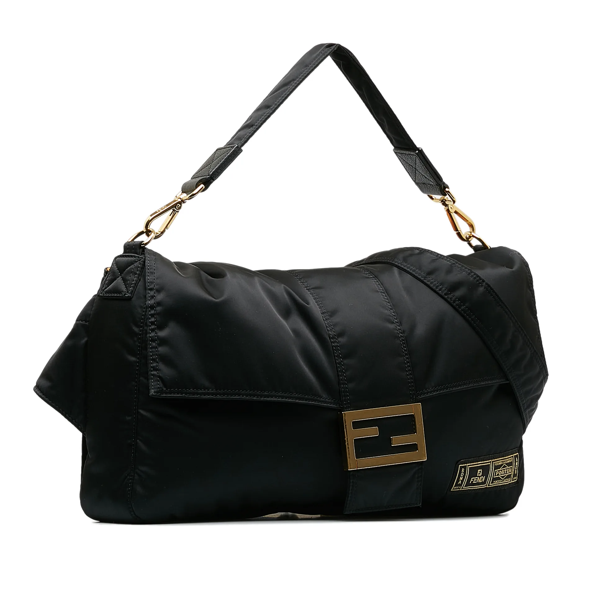 Fendi X Porter Nylon Baguette Satchel