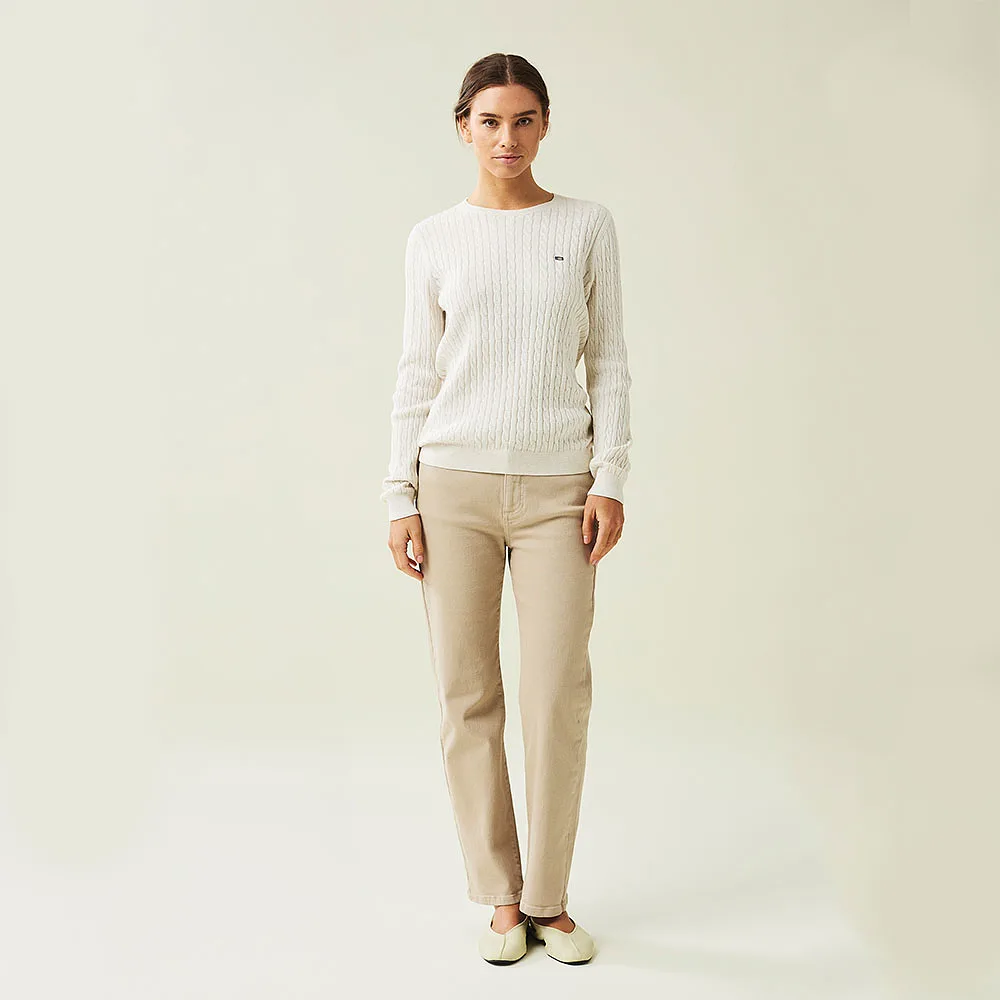 Marline Organic Cotton Cable Knitted Sweater