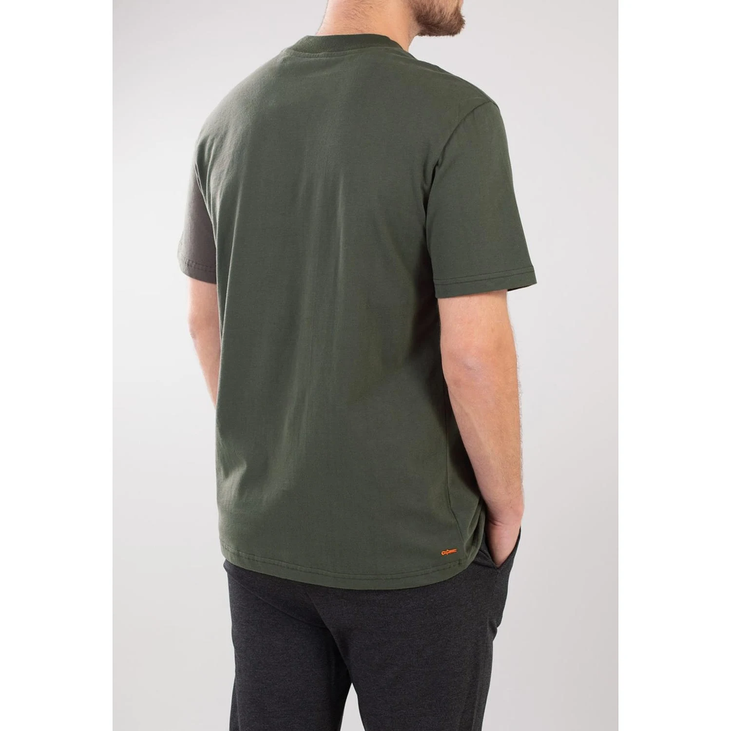 Mico High Collar Tee - Moss Green