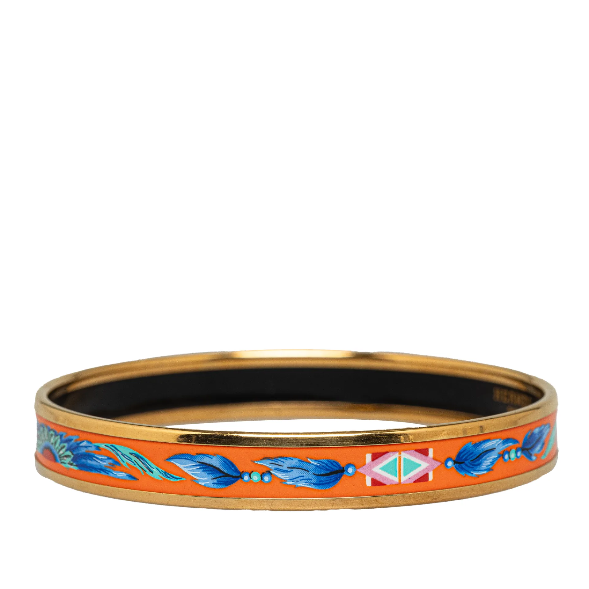 Hermes Narrow Enamel Bangle