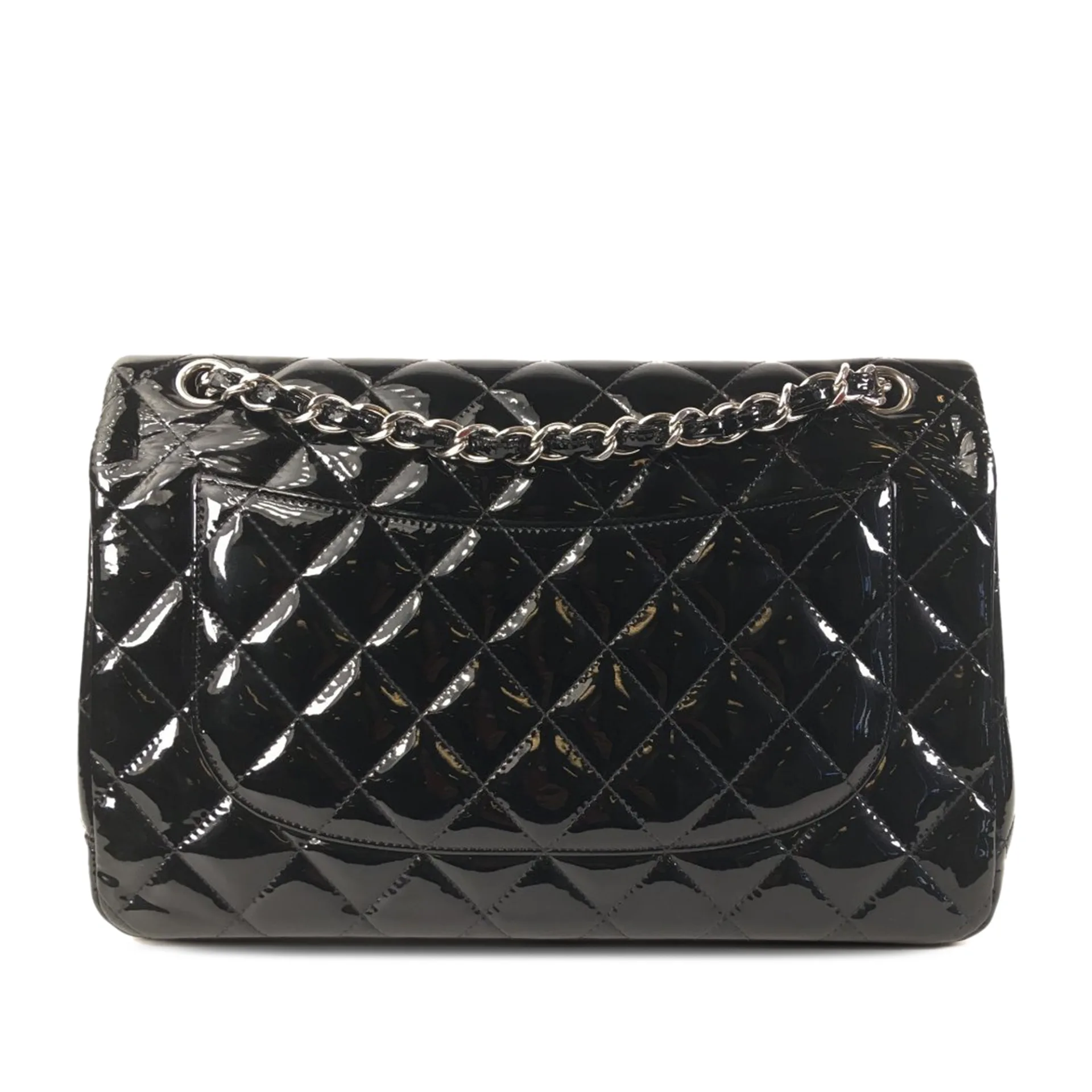 Chanel Jumbo Classic Patent Double Flap