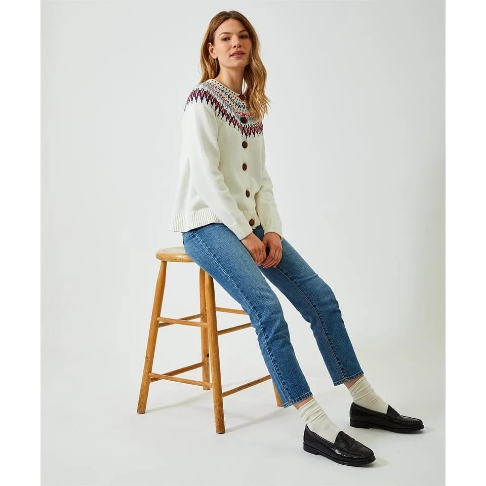 - Joelle Cotton Cardigan White