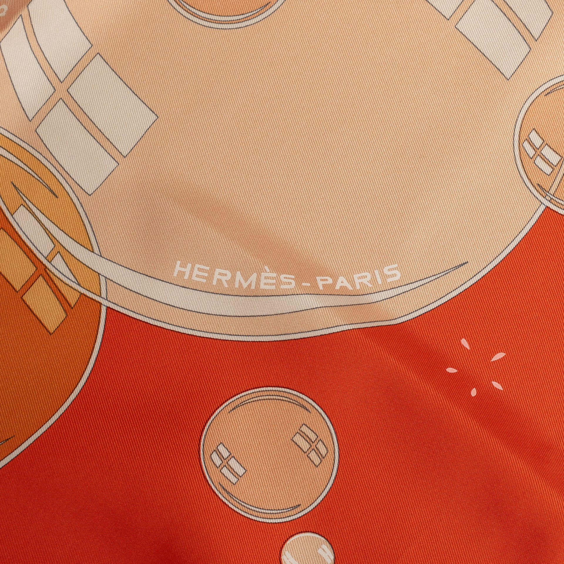 Hermes Le Bal Des Bulles Silk Scarf