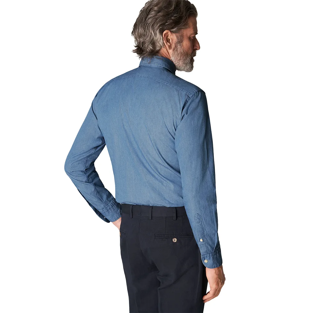 Signature Twill-skjorta Med Dubbel Manschett Slim Fit