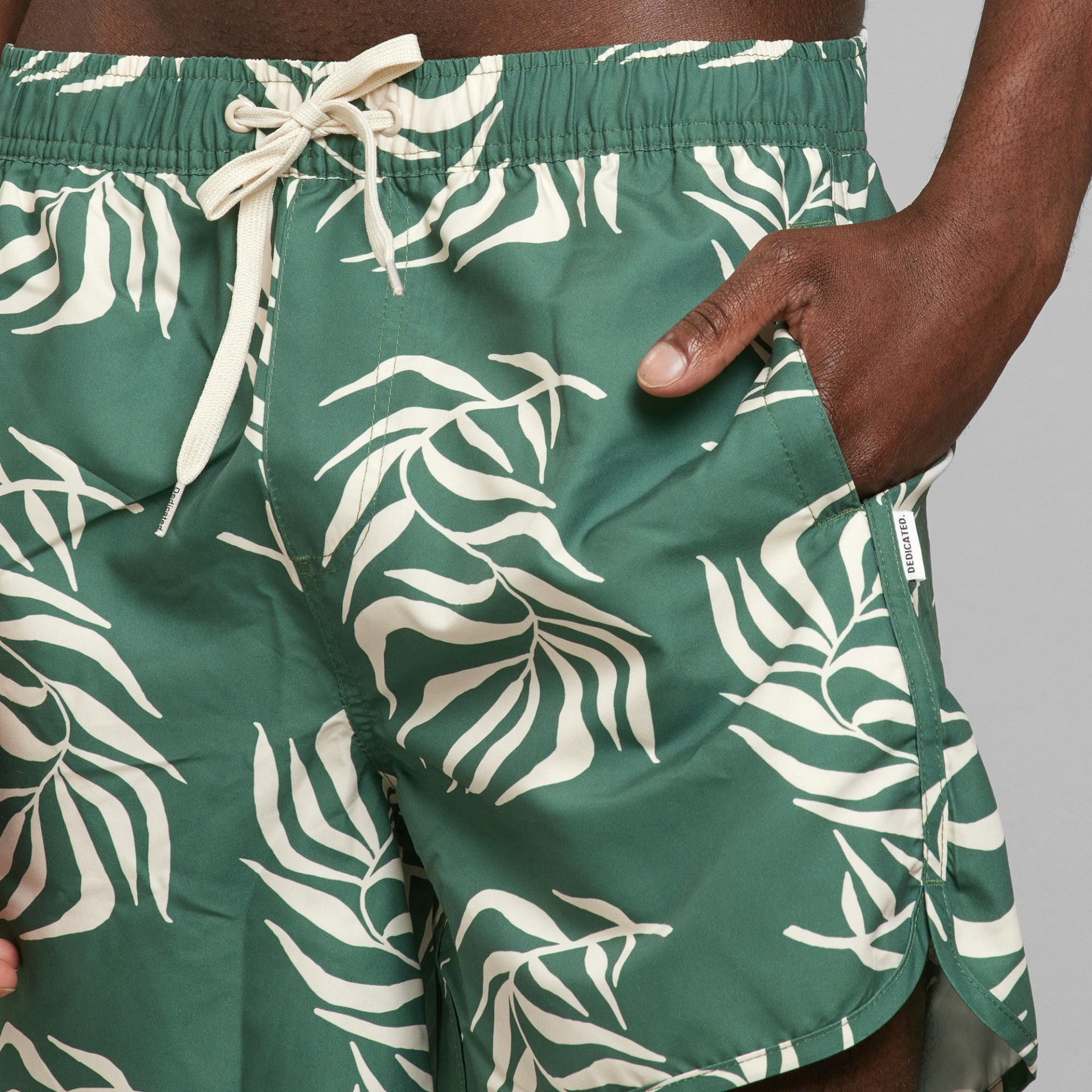 Swim Shorts Sandhamn Big Leaf Duck Green