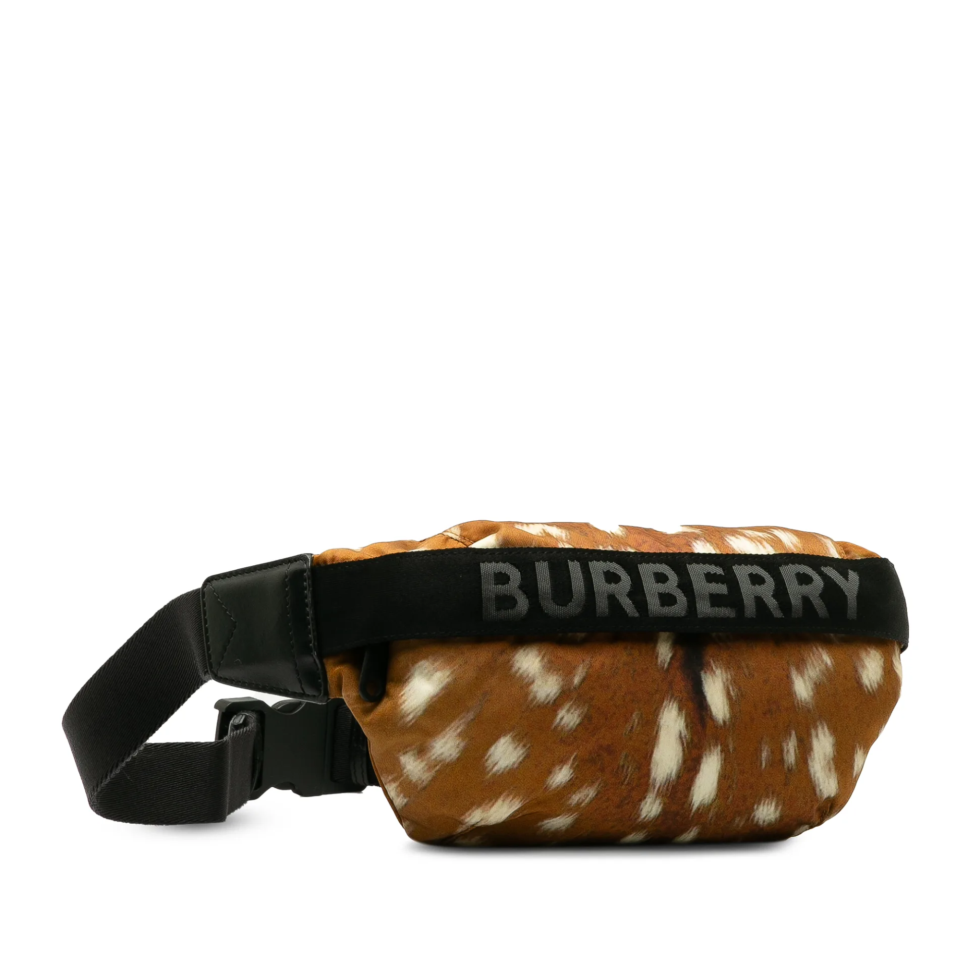 Burberry Logo Printed Nylon Belt Bag