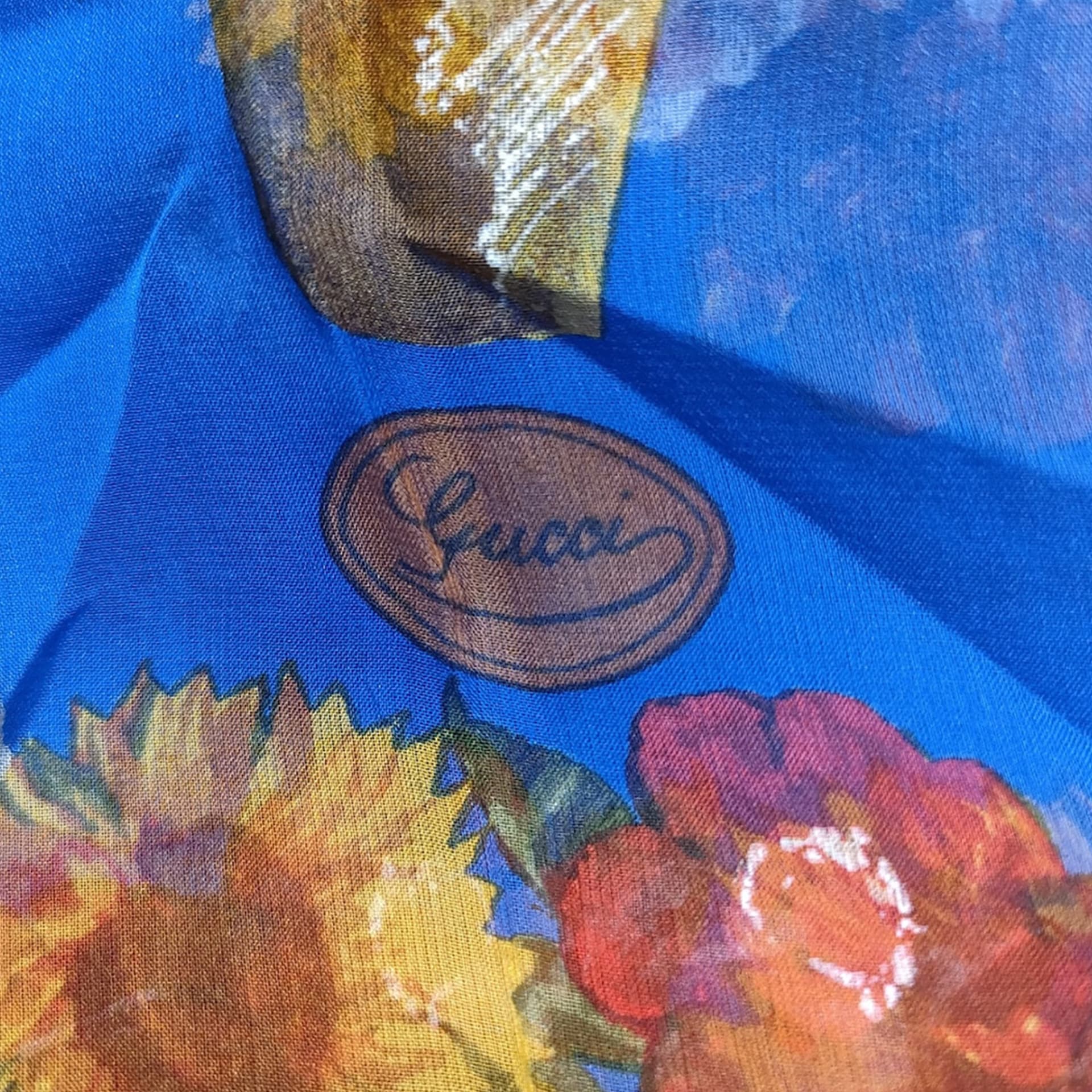 Gucci Printed Silk Scarf