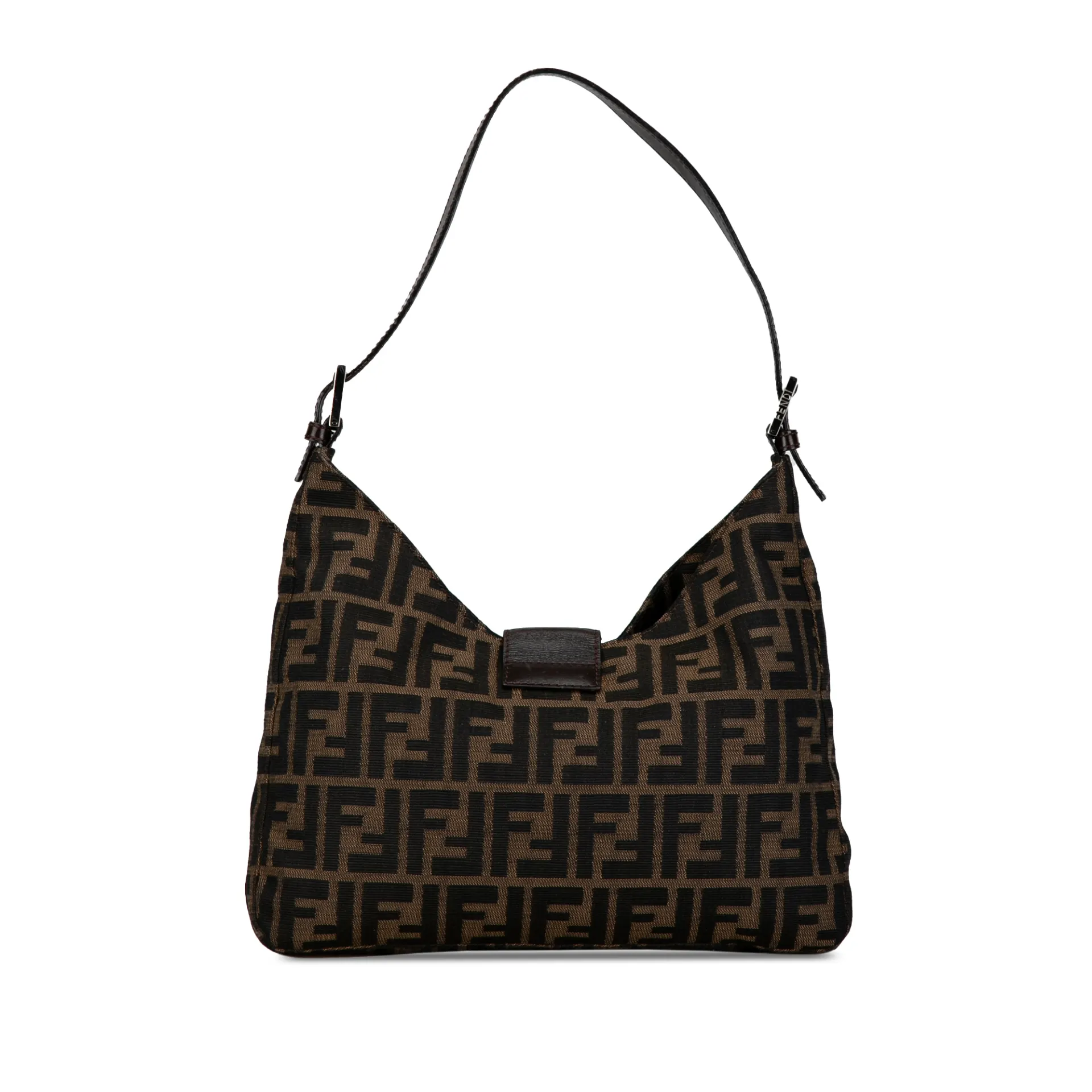 Fendi Zucca Canvas Shoulder Bag