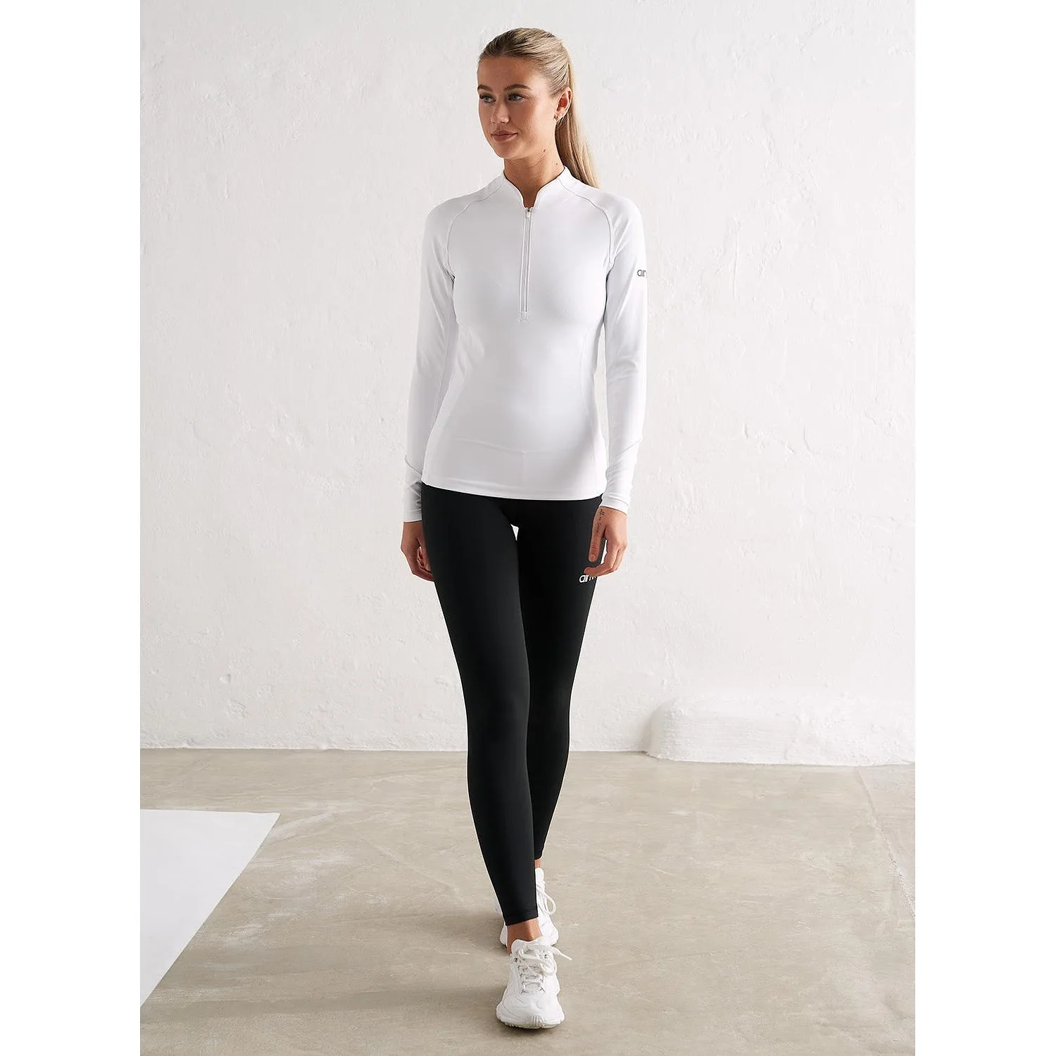 White Favourite Zip Long Sleeve