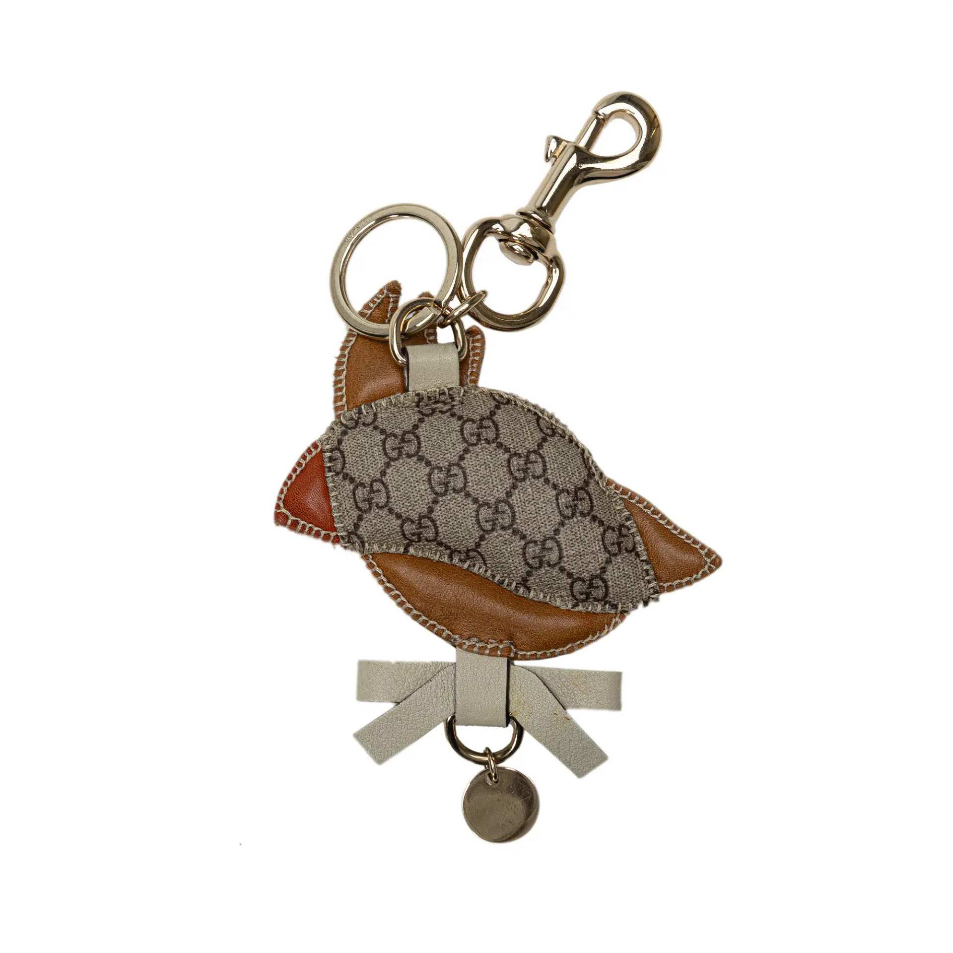 Gucci Gg Supreme Bird Key Chain