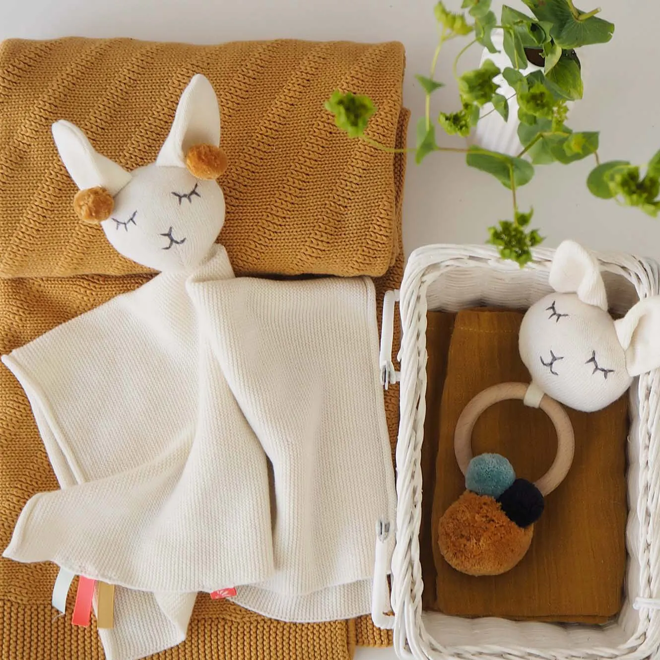 Knitted Towel Doll Lama