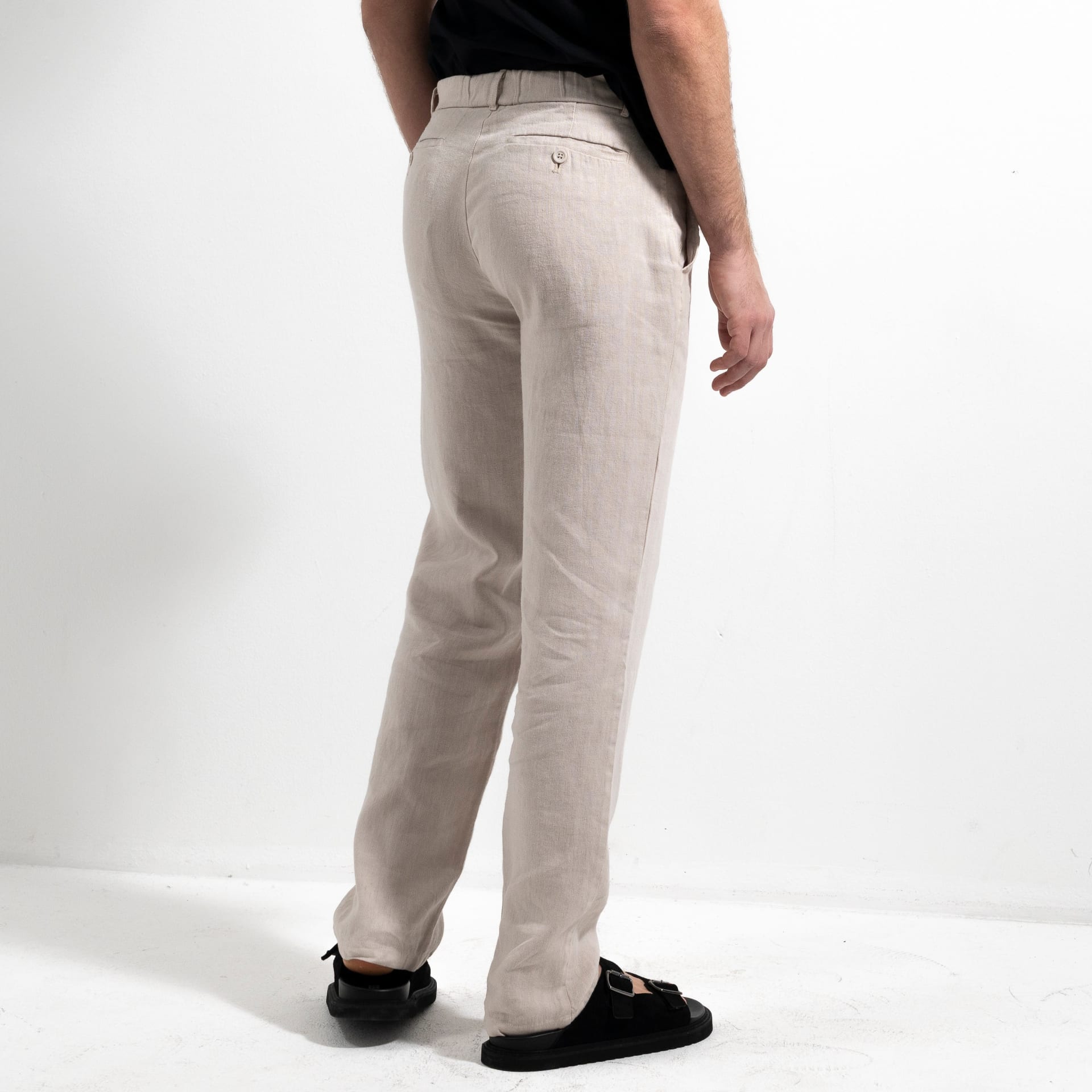 Linen Drawstring Trousers