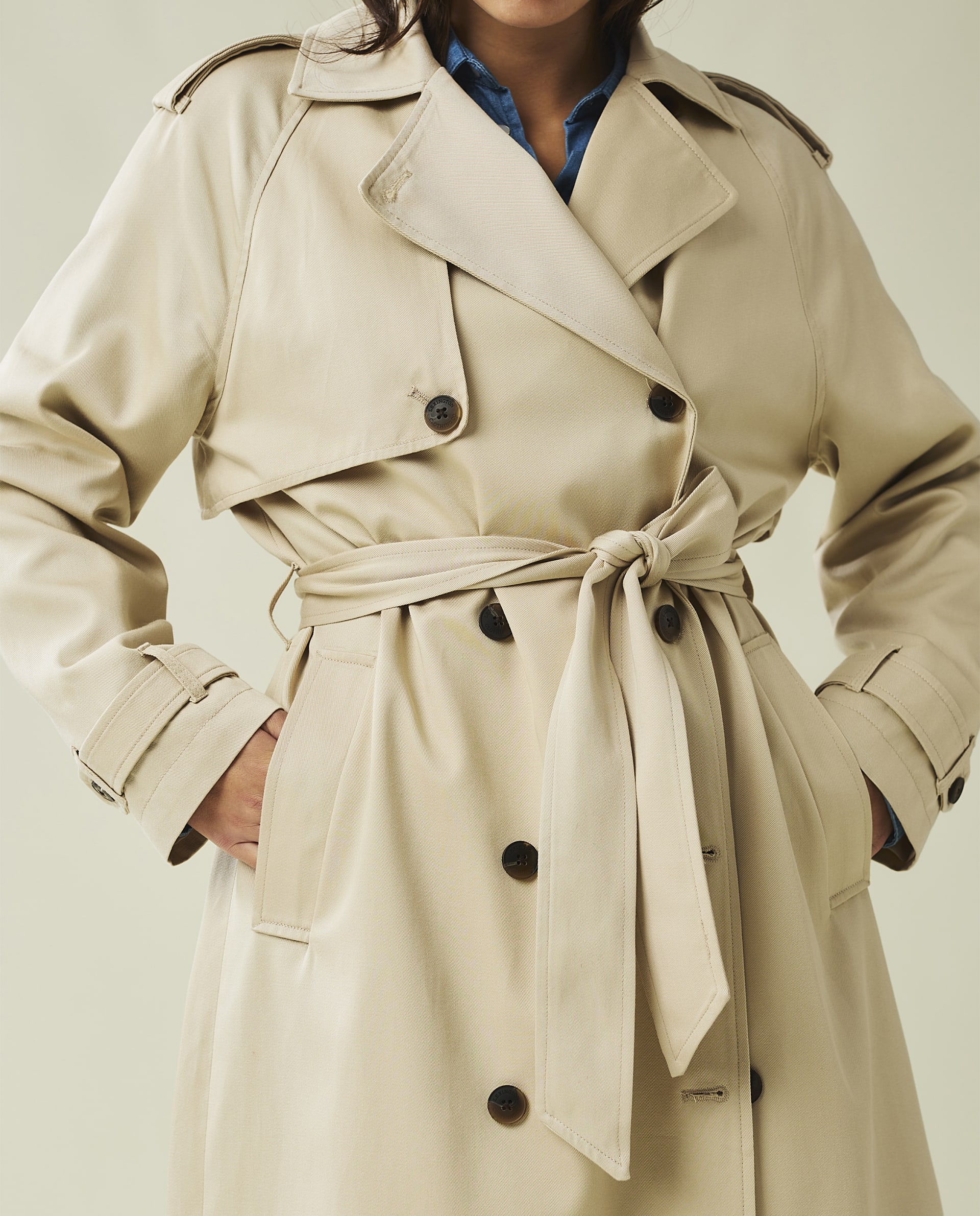 Angelina Lyocell Blend Trench Coat