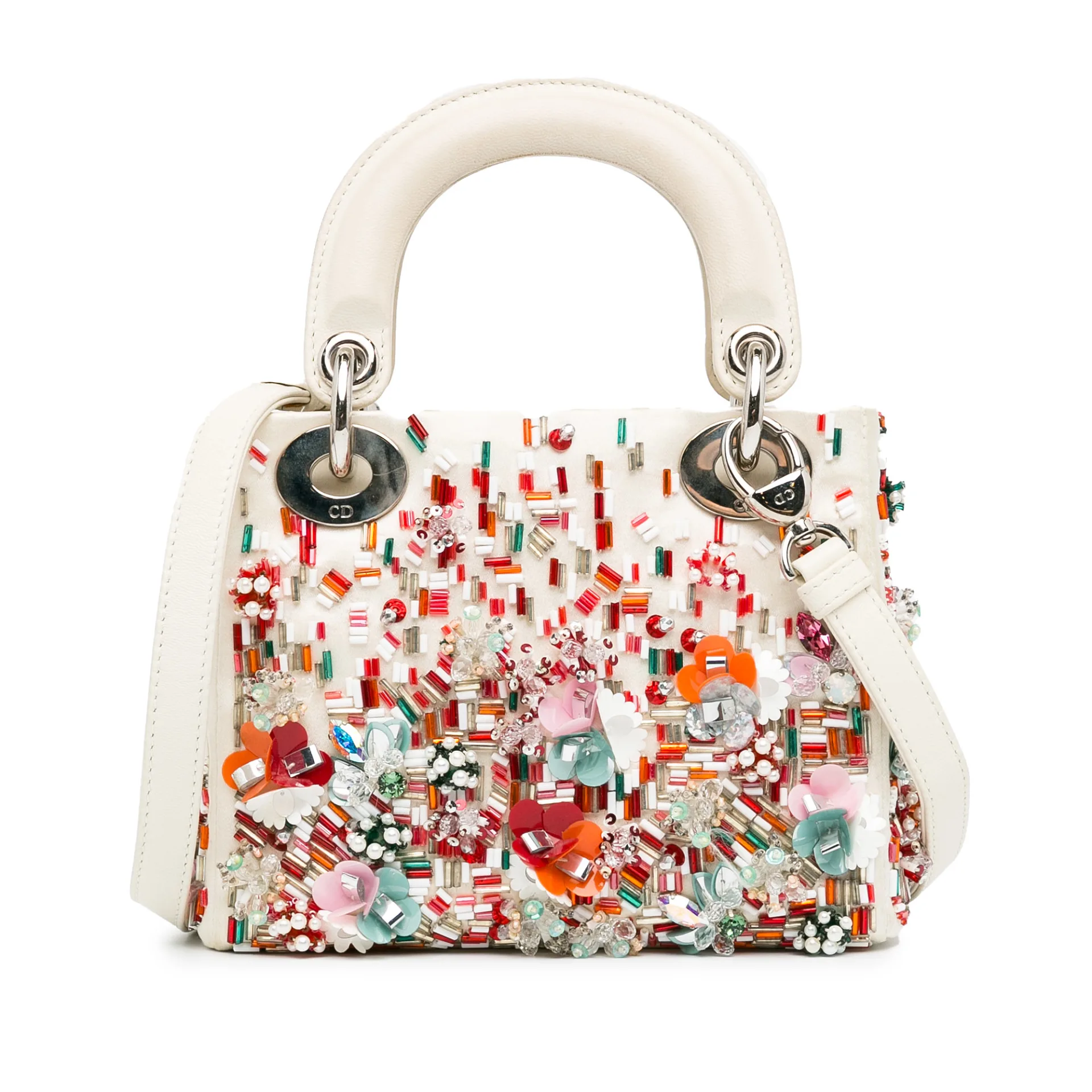 Dior Mini Beaded Embellished Satin Lady Dior