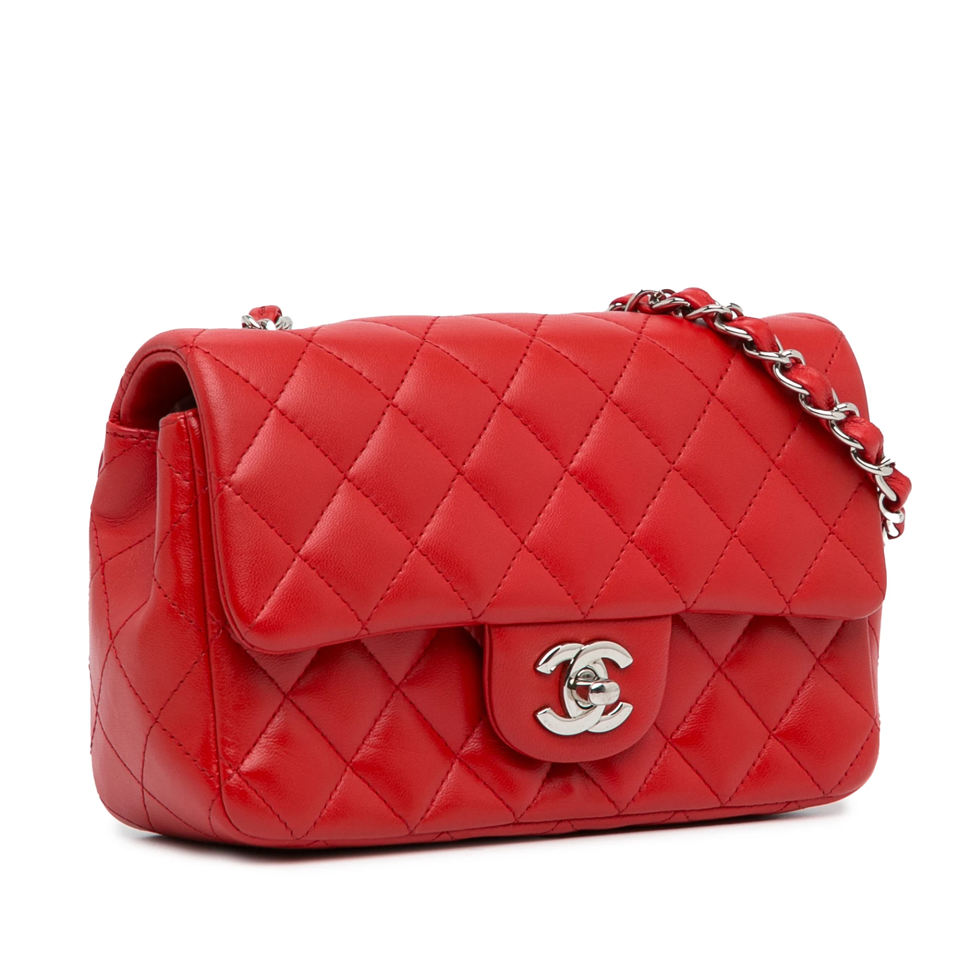 Chanel Mini Rectangular Classic Lambskin Single Flap