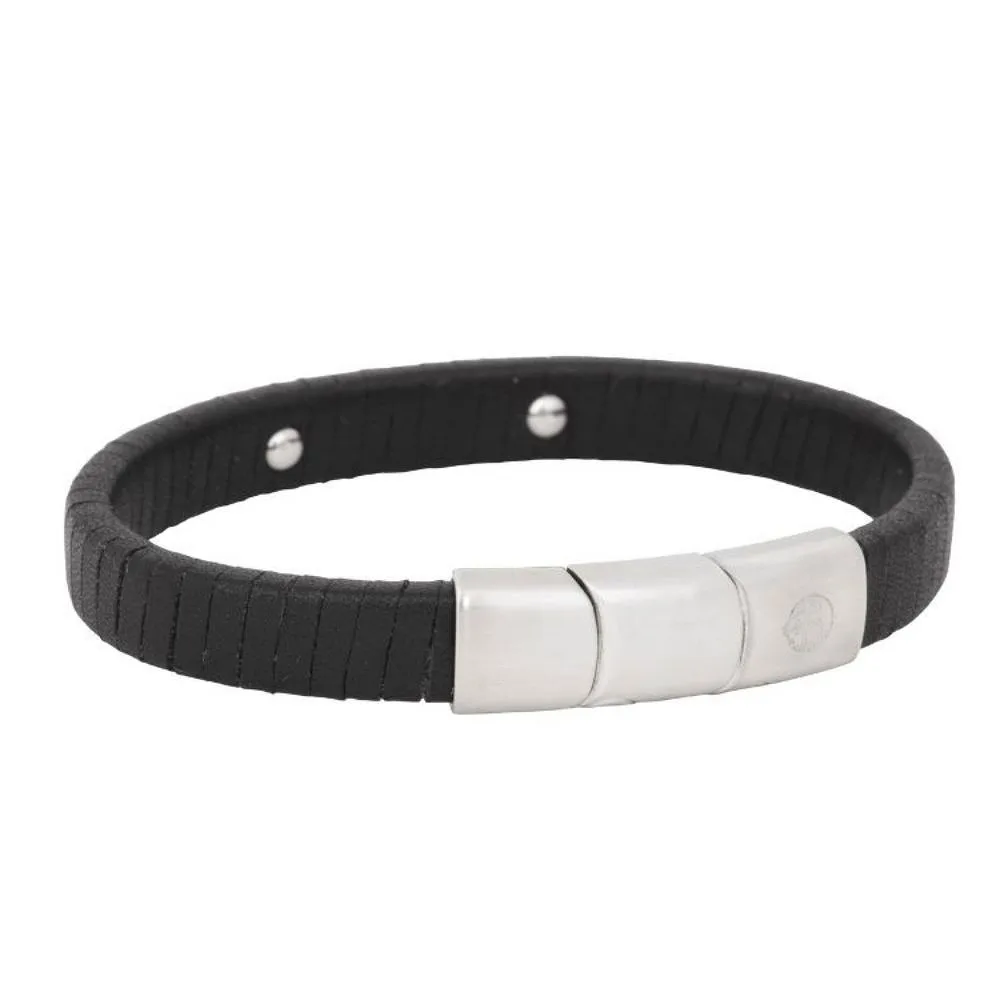 Lucas Leather Bracelet Black