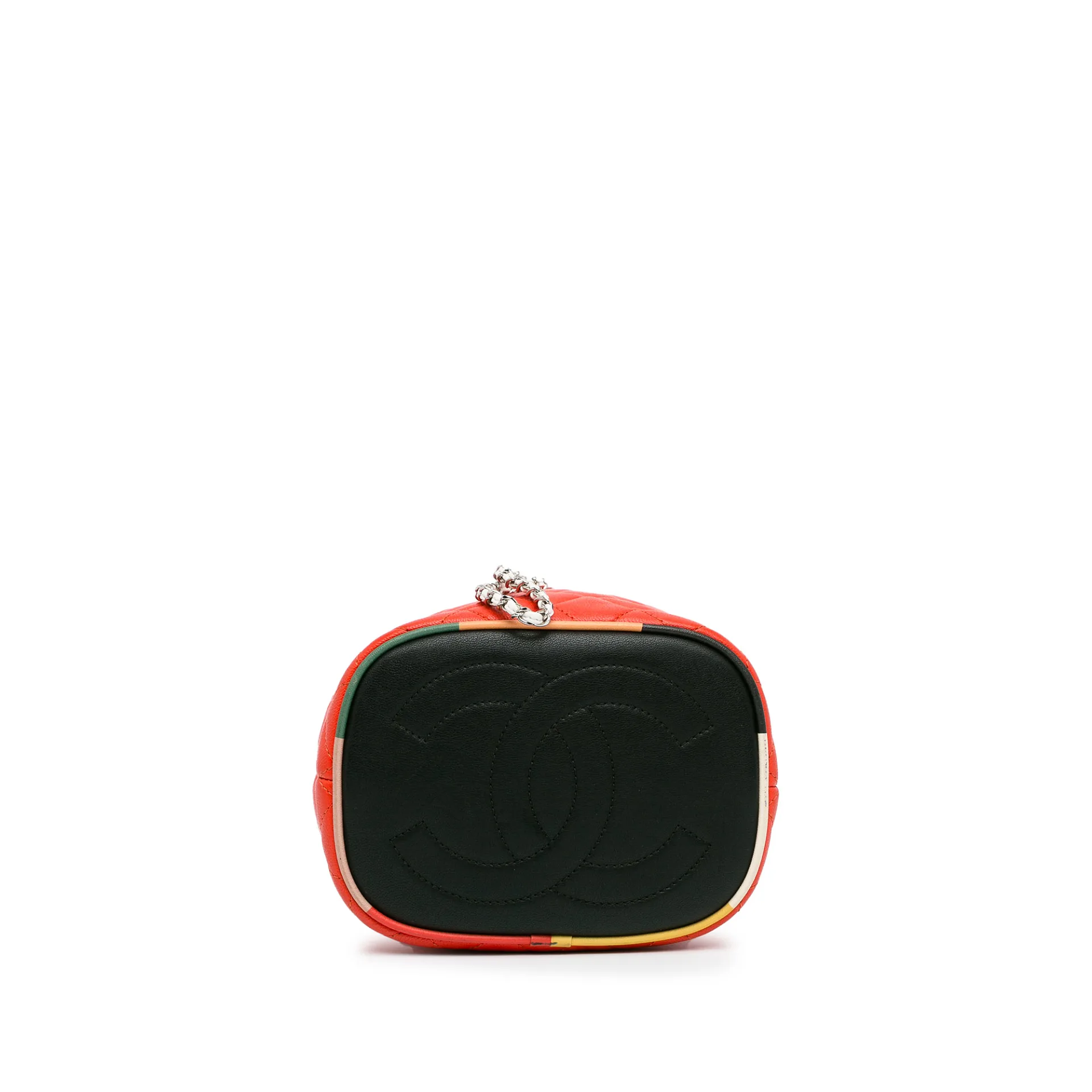 Chanel Cc Quilted Lambskin Cuba Drawstring Bucket