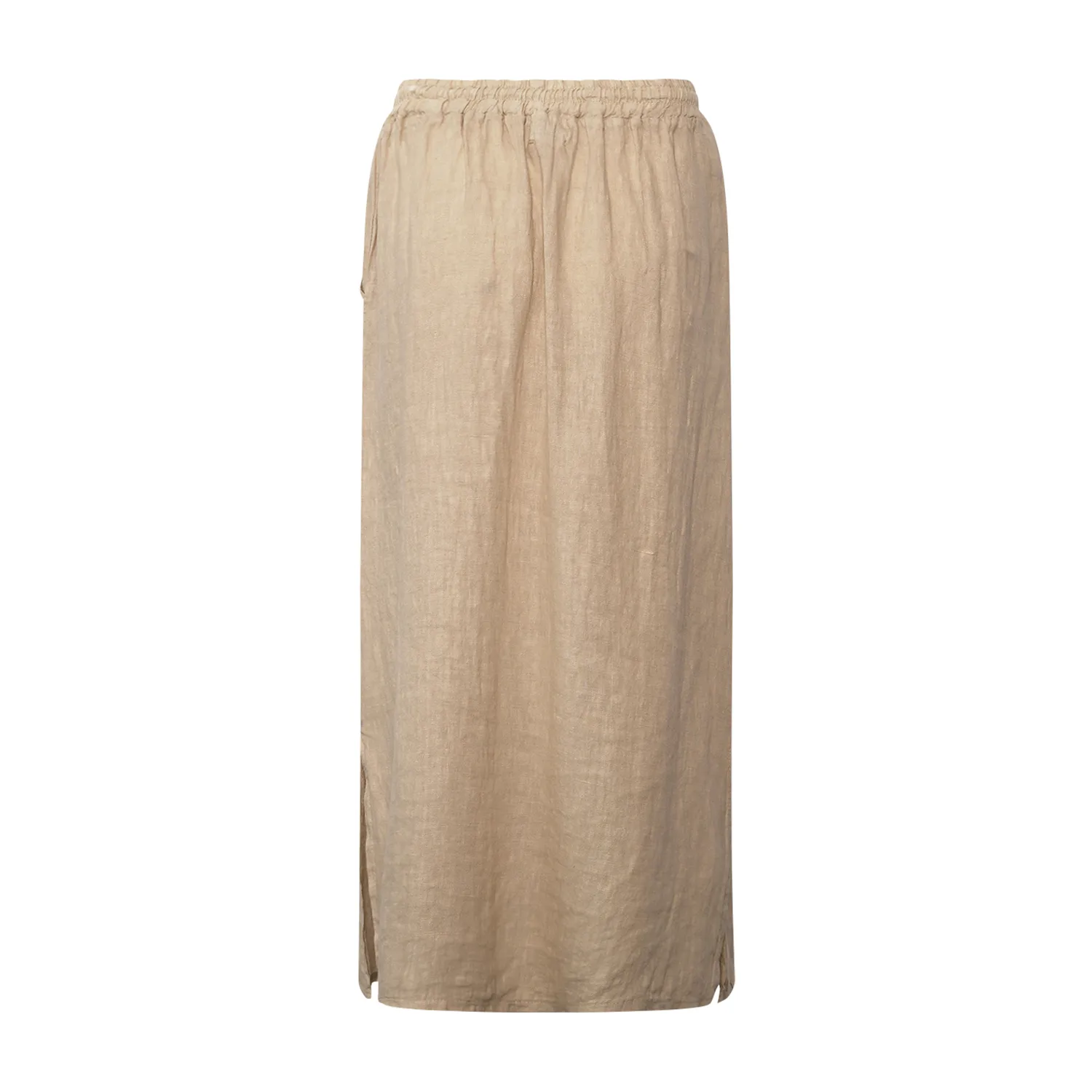 Hildur, Long Skirt, Linen - Soft Grey