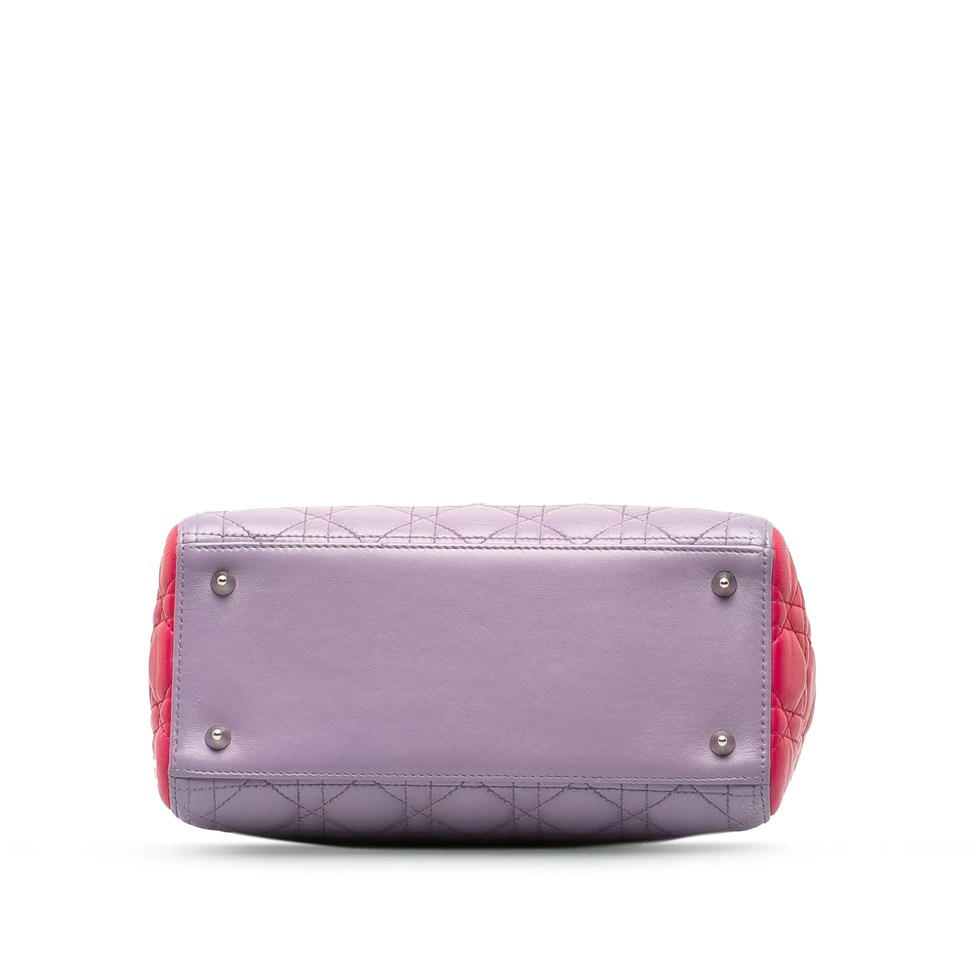 Dior Medium Bicolor Lambskin Cannage Lady Dior