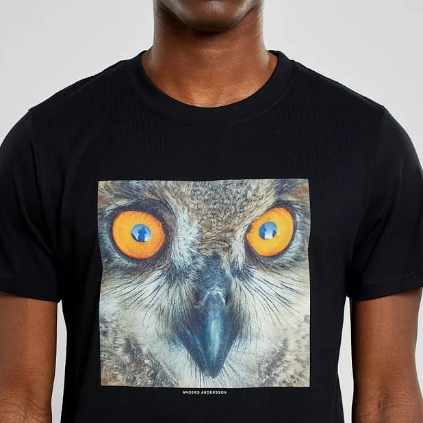 T-shirt Stockholm Owl Black