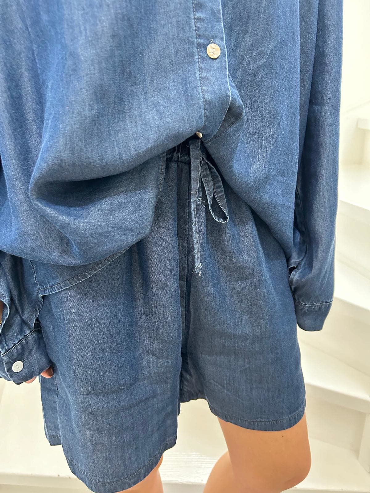 Hanna, Shorts - Denim Blue