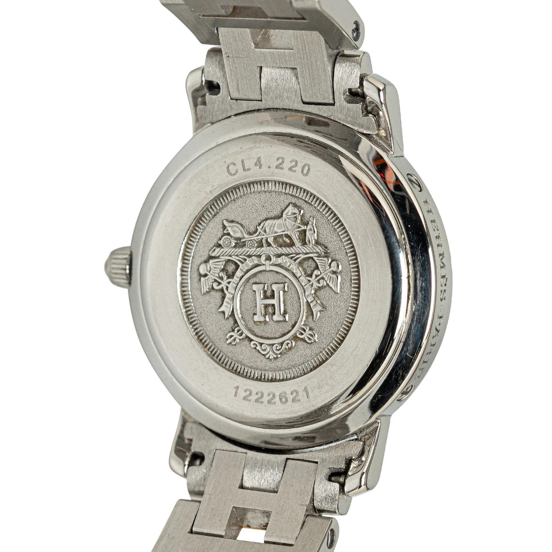 Hermès Quartz Stainless Steel Clipper Watch