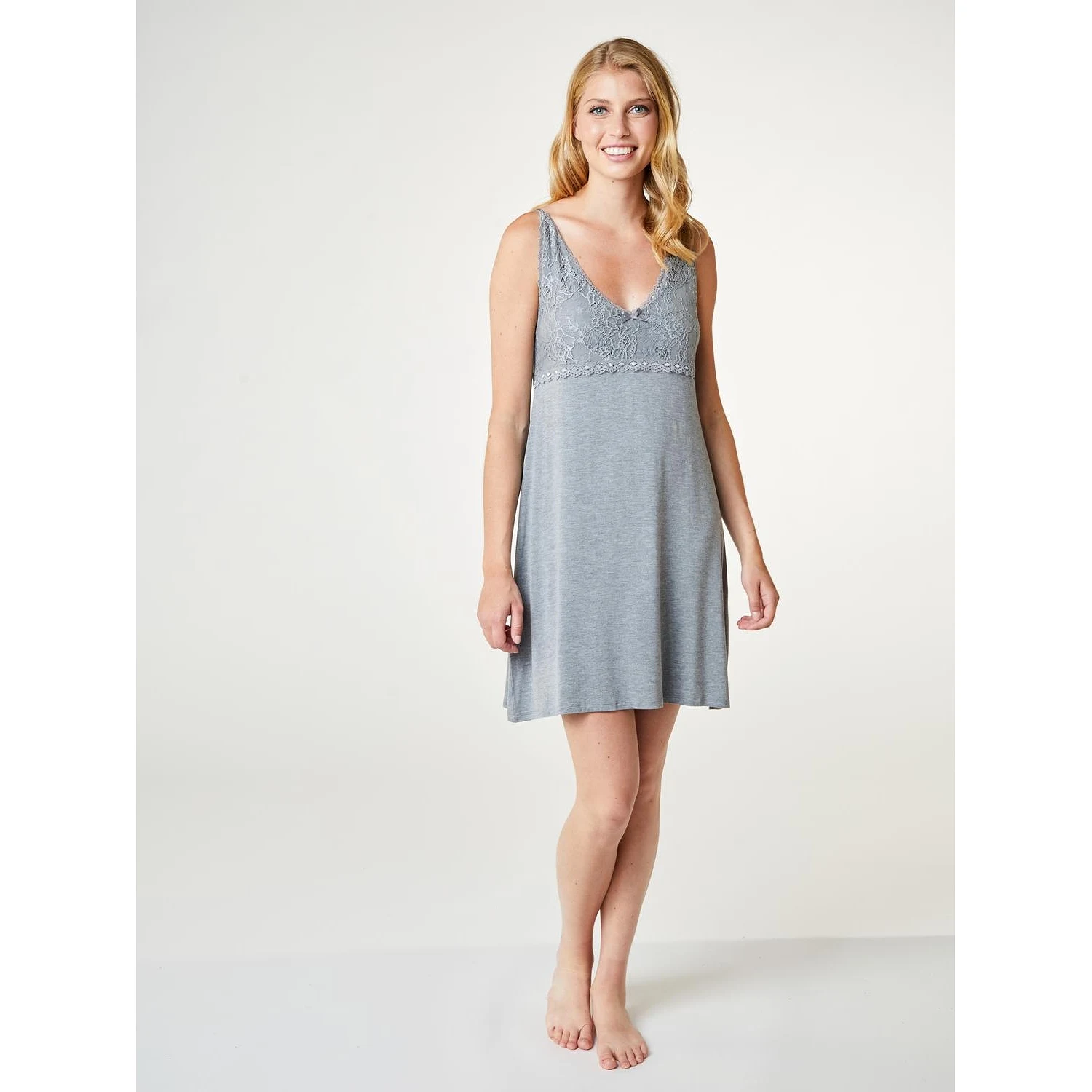 Ccdk Jennifer Chemise Dress Grey Melange