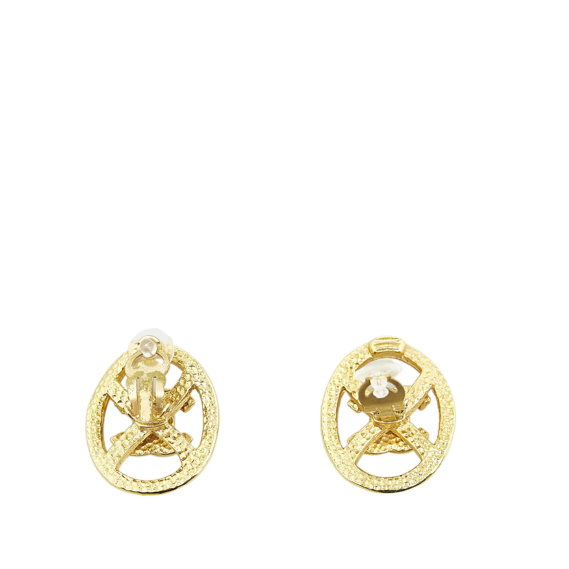 Chanel Cc Clip-on Earrings