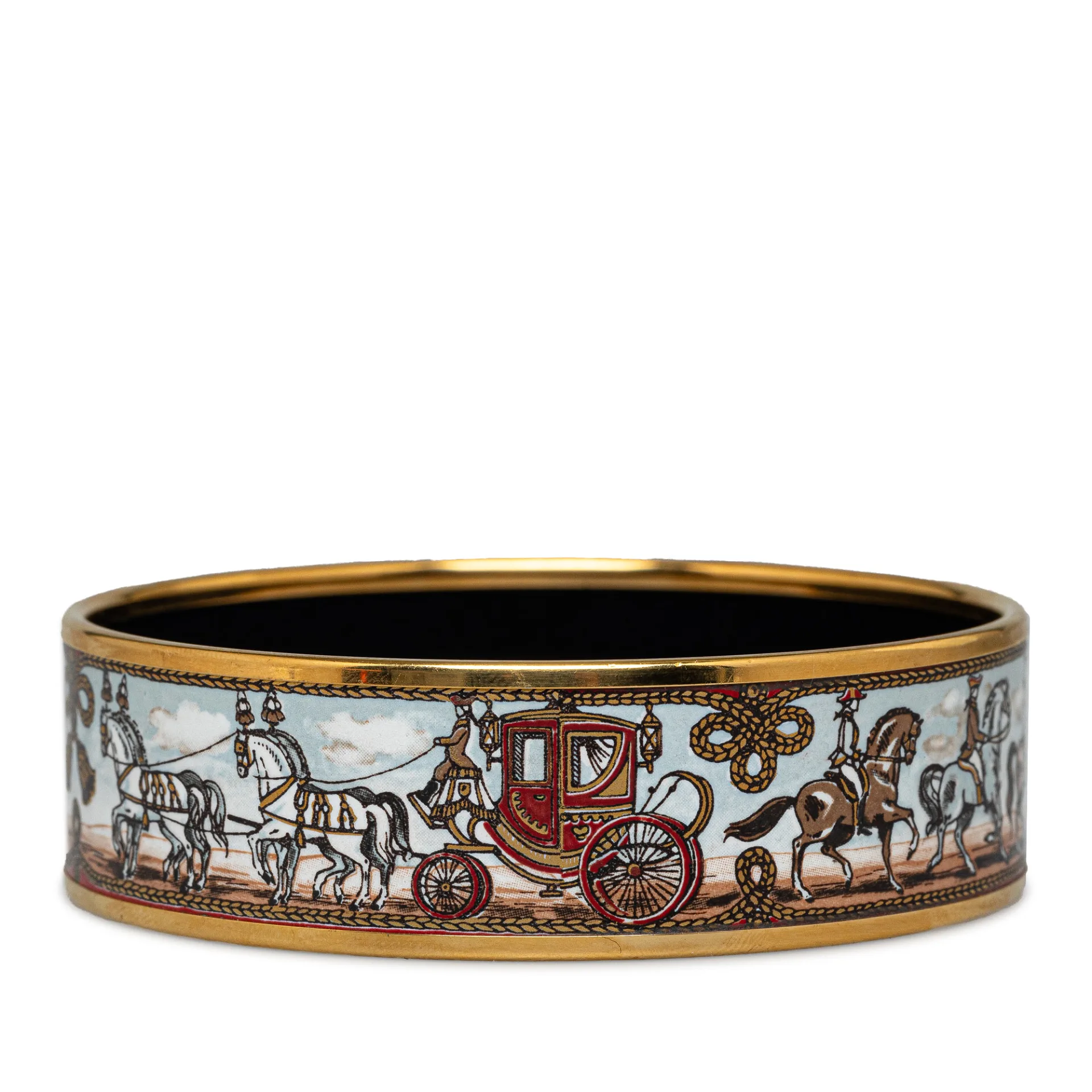 Hermes Wide Enamel Bangle