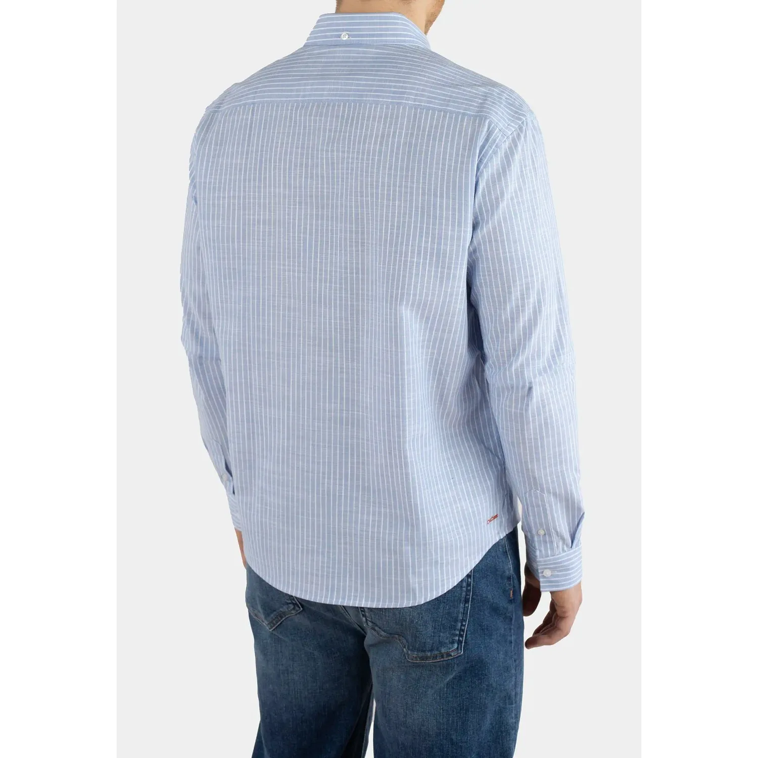 Mika Straight Shirt - Striped Blue