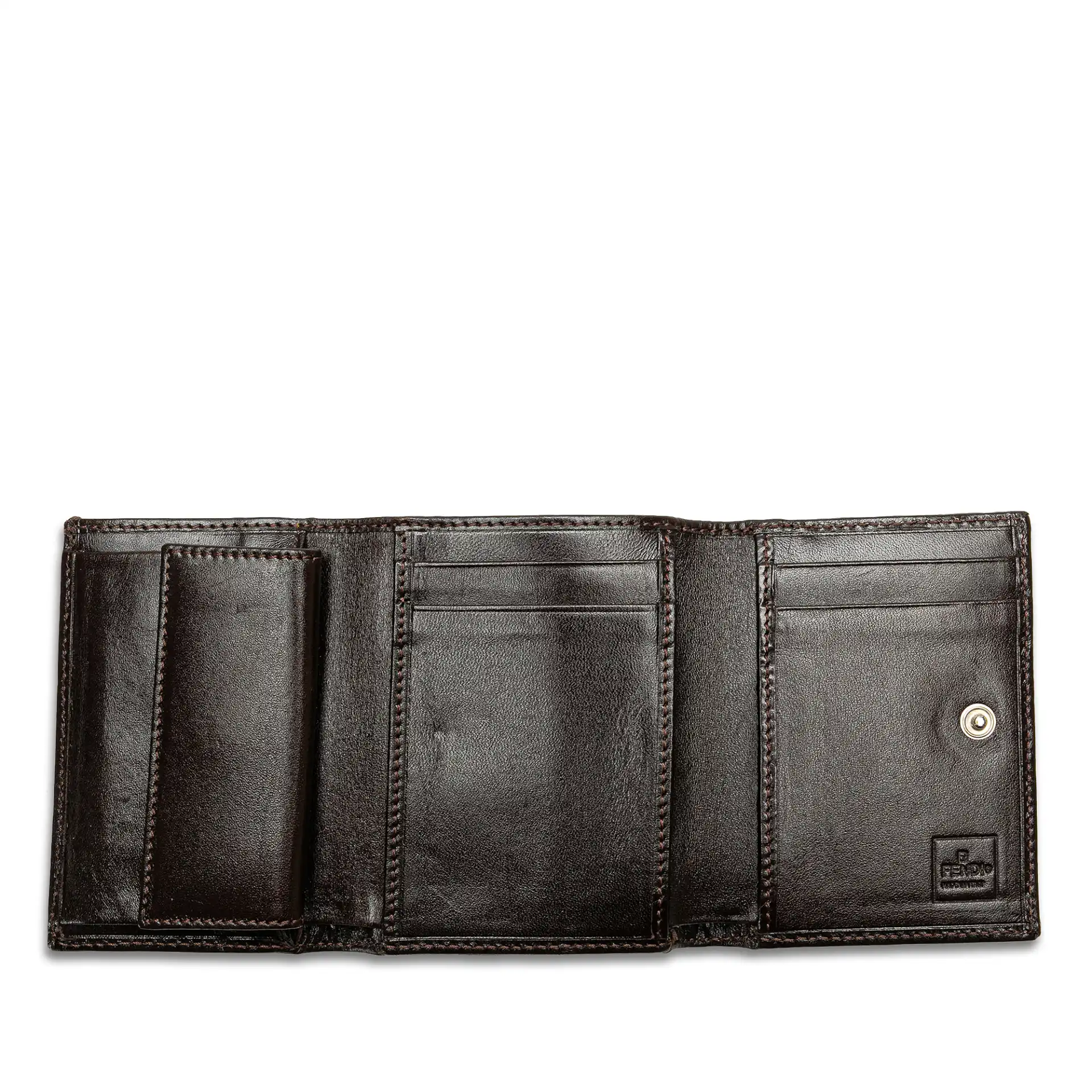 Fendi Zucca Canvas Trifold Wallet