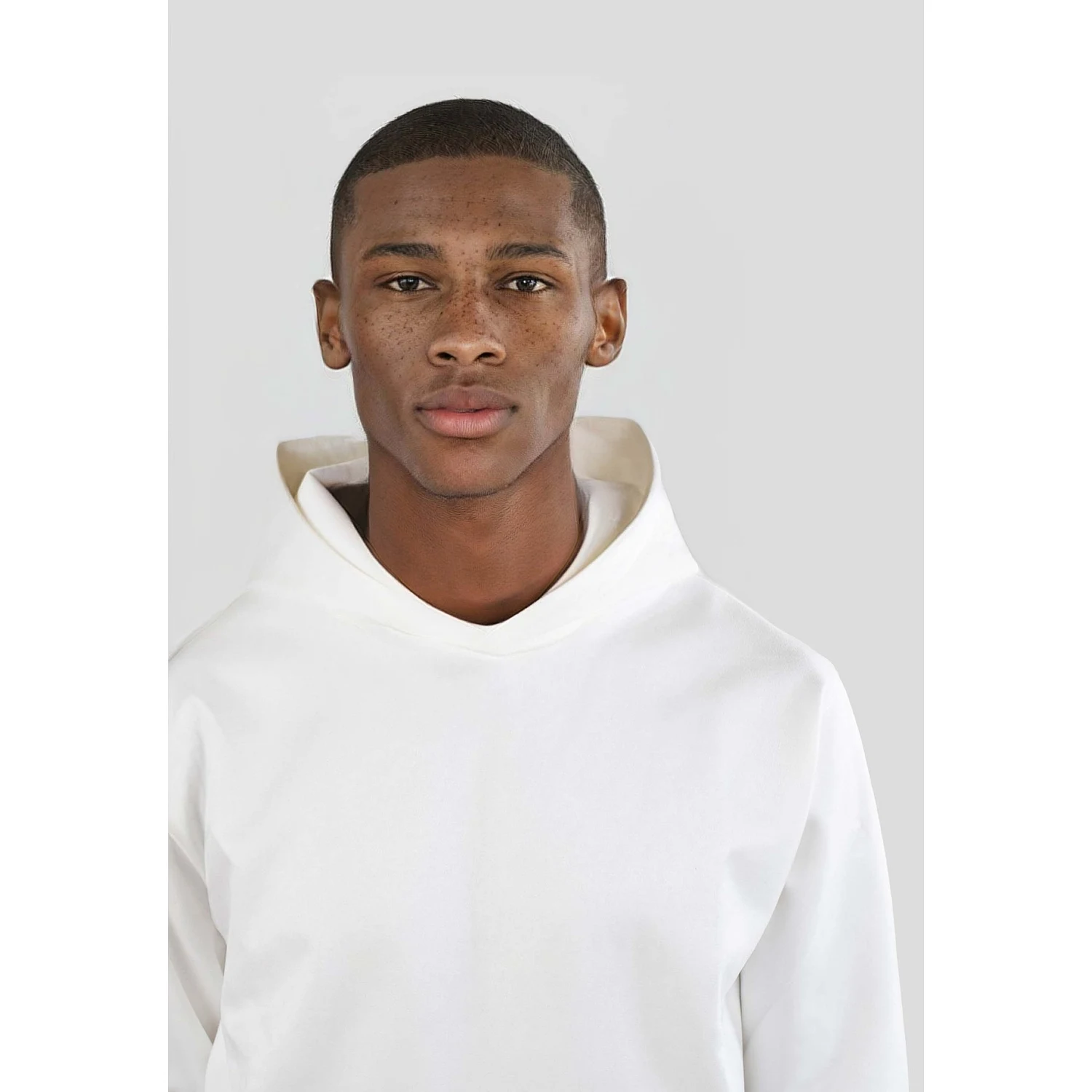 Sami Faux Suede Hoodie - Off White