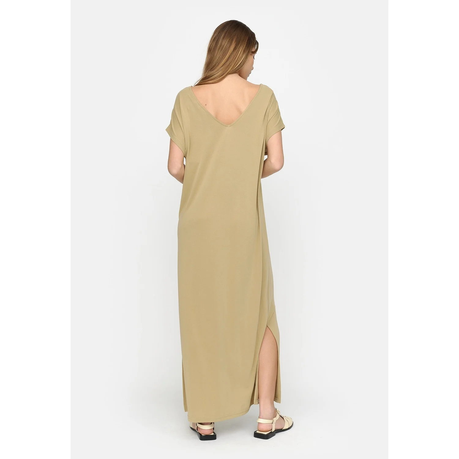 Srella Midi Dress - Olive Gray