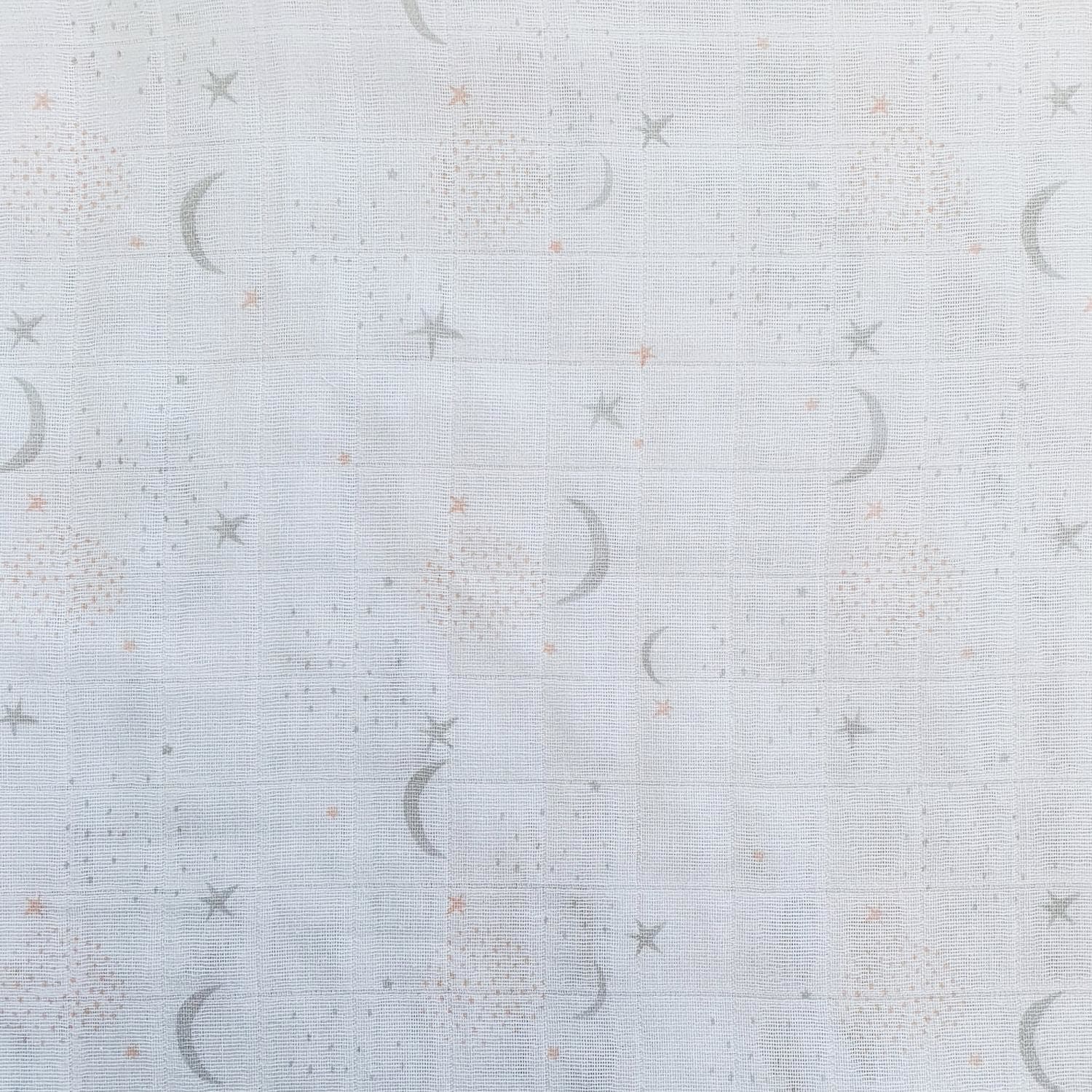 Muslin 2-pack Star-Moon GOTS