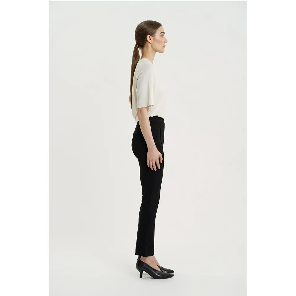 Lou Straight Pants - Black